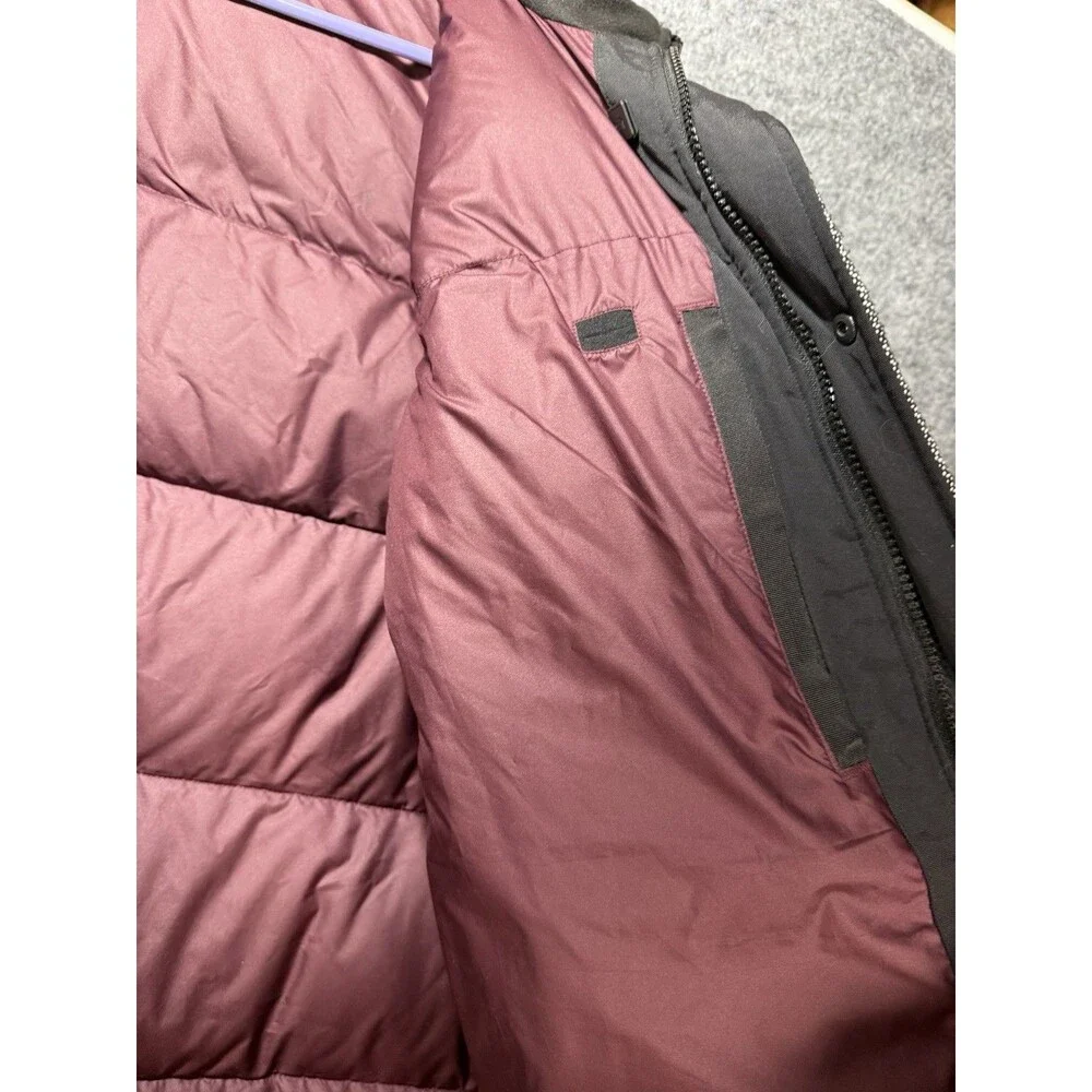 The North Face Tweed Nuptse Heights Puffer Jacket Gray/Black Size Medium